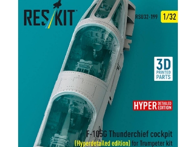 Republic F-105 G Thunderchief - Cockpit Hyperdetailed Edition (For Trumpeter Kits / 3d-printed) - image 3