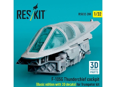 Republic F-105 G Thunderchief - Cockpit Basic Edition With 3d-decals (For Trumpeter Kits / 3d-printed) - image 2