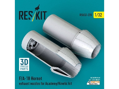 Mcdonnell Douglas F/A-18 Hornet - Exhaust Nozzles (For Academy & Kinetic Kits / 3d-printed) - image 1