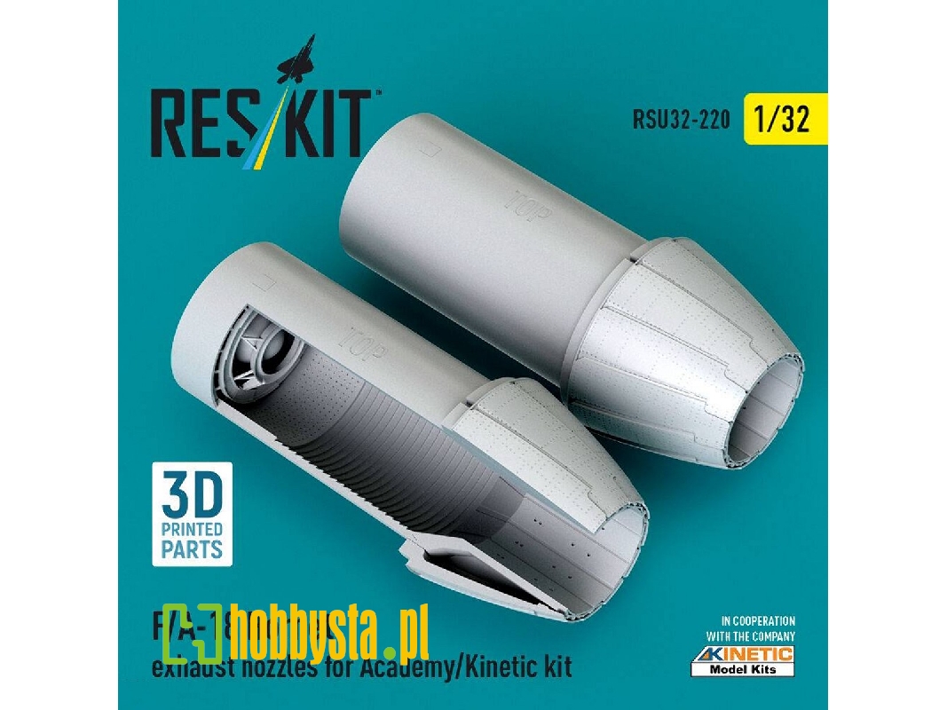Mcdonnell Douglas F/A-18 Hornet - Exhaust Nozzles (For Academy & Kinetic Kits / 3d-printed) - image 1