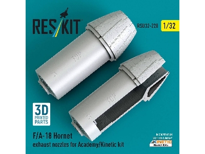 Mcdonnell Douglas F/A-18 Hornet - Exhaust Nozzles (For Academy & Kinetic Kits / 3d-printed) - image 2