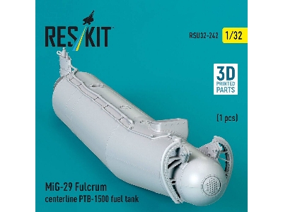 Mig-29 Fulcrum - Centerline Ptb-1500 Fuel Tank (1 Piece / 3d-printed) - image 3