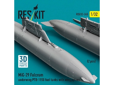 Mig-29 Fulcrum - Ptb-1150 Underwing Fuel Tanks With Pylons (2 Pcs / 3d-printed) - image 2