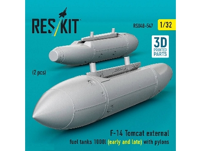 Grumman F-14 Tomcat - External Fuel Tanks 1000l (Early And Late) With Pylons (2 Pcs / 3d-printed) - image 3