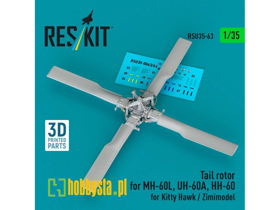 Sikorsky Mh-60l / Uh-60a And Hh-60g - Tail Rotor (For Kitty Hawk And Zimimodel / 3d-printed) - image 1