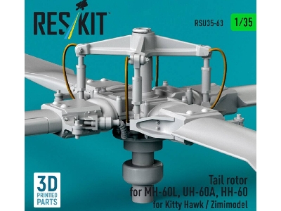 Sikorsky Mh-60l / Uh-60a And Hh-60g - Tail Rotor (For Kitty Hawk And Zimimodel / 3d-printed) - image 3