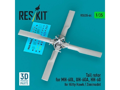 Sikorsky Sh-60b / Sh-60f / Hh-60h / Mh-60r And Mh-60s - Tail Rotor (For Kitty Hawk And Zimimodel / 3d-printed) - image 1