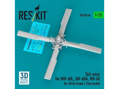 Sikorsky Sh-60b / Sh-60f / Hh-60h / Mh-60r And Mh-60s - Tail Rotor (For Kitty Hawk And Zimimodel / 3d-printed) - image 2