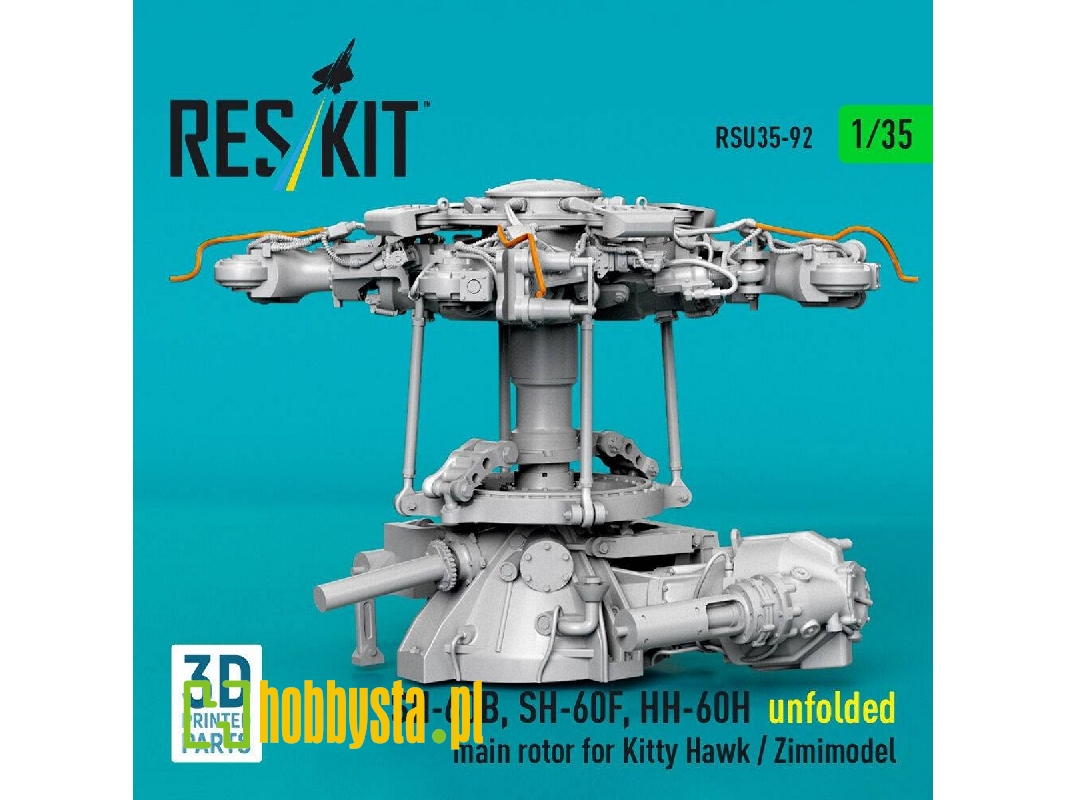 Sikorsky Sh-60b / Sh-60f And Hh-60h - Unfolded Main Rotor (For Kitty Hawk And Zimimodel / 3d-printed) - image 1