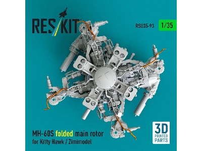 Sikorsky Mh-60s - Folded Main Rotor (For Kitty Hawk And Zimimodel / 3d-printed) - image 3