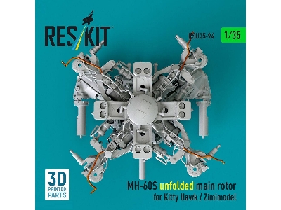 Sikorsky Mh-60s - Unfolded Main Rotor (For Kitty Hawk And Zimimodel / 3d-printed) - image 3