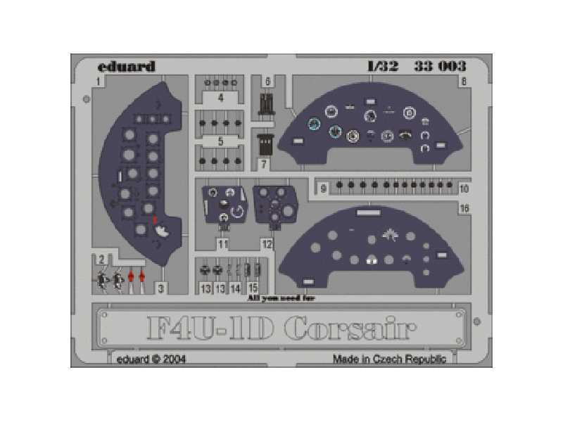 F4U-1 dashboard 1/32 - Trumpeter - image 1