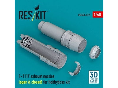 General Dynamics F-111 F - Exhaust Nozzles / Open & Closed (For Hobby Boss Kits / 3d-printed) - image 1