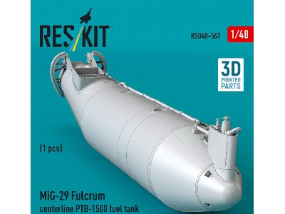 Mig-29 Fulcrum - Centerline Ptb-1500 Fuel Tank (1 Piece / 3d-printed) - image 2