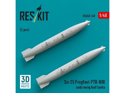 Sukhoi Su-25 Frogfoot - Ptb-800 Underwing Fuel Tanks (2 Pcs / 3d-printed) - image 2
