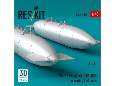 Sukhoi Su-25 Frogfoot - Ptb-800 Underwing Fuel Tanks (2 Pcs / 3d-printed) - image 3