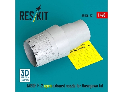 Mitsubishi F-2 Jasdf - Open Exhaust Nozzle (For Hasegawa Kits / 3d-printed) - image 1