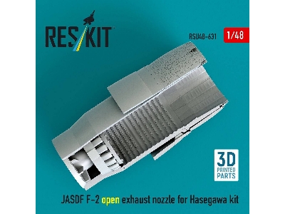 Mitsubishi F-2 Jasdf - Open Exhaust Nozzle (For Hasegawa Kits / 3d-printed) - image 2