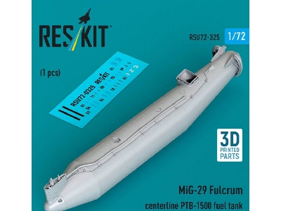 Mig-29 Fulcrum - Centerline Ptb-1500 Fuel Tank (1 Piece / 3d-printed) - image 1