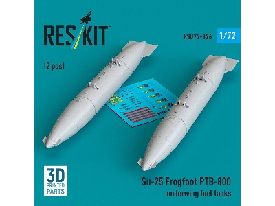 Sukhoi Su-25 Frogfoot - Ptb-800 Underwing Fuel Tanks (2 Pcs / 3d-printed) - image 1