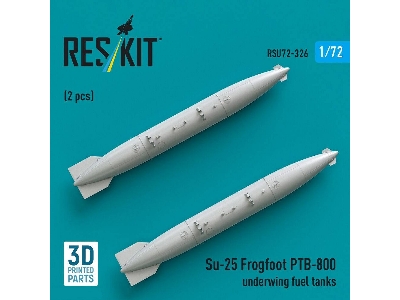 Sukhoi Su-25 Frogfoot - Ptb-800 Underwing Fuel Tanks (2 Pcs / 3d-printed) - image 2