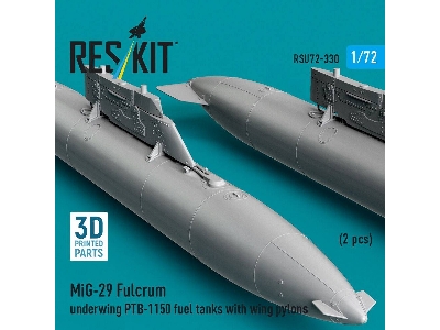 Mig-29 Fulcrum - Underwing Ptb-1150 Fuel Tanks With Wing Pylons (2 Pcs / 3d-printed) - image 2