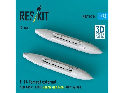 Grumman F-14 Tomcat - External Fuel Tanks 1000l (Early And Late) With Pylons (2 Pcs / 3d-printed) - image 2