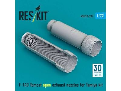 Grumman F-14 D Tomcat - Open Exhaust Nozzles (For Tamiya Kits / 3d-printed) - image 1