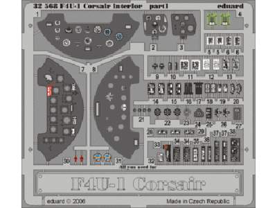 F4U-1 interior 1/32 - Trumpeter - image 1