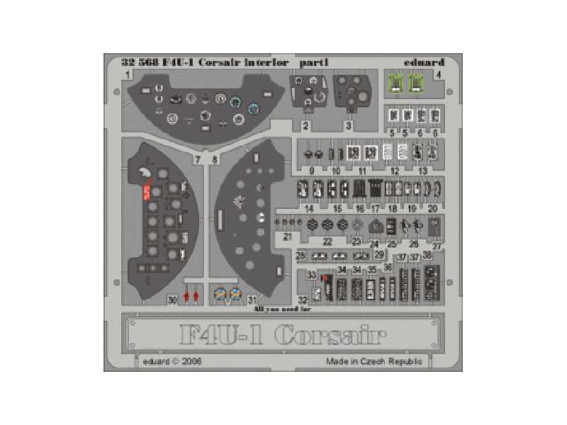 F4U-1 interior 1/32 - Trumpeter - image 1