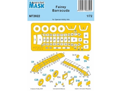 Fairey Barracuda - Paint Mask Set (For Special Hobby Kits) - image 1