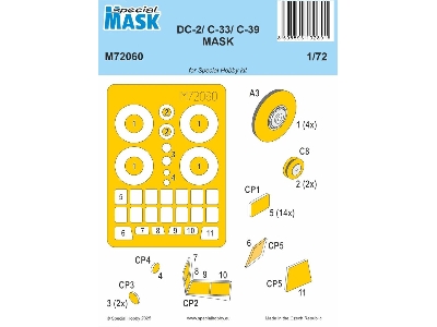 Dc-2/C-33/C-39 Mask (For Special Hobby) - image 1