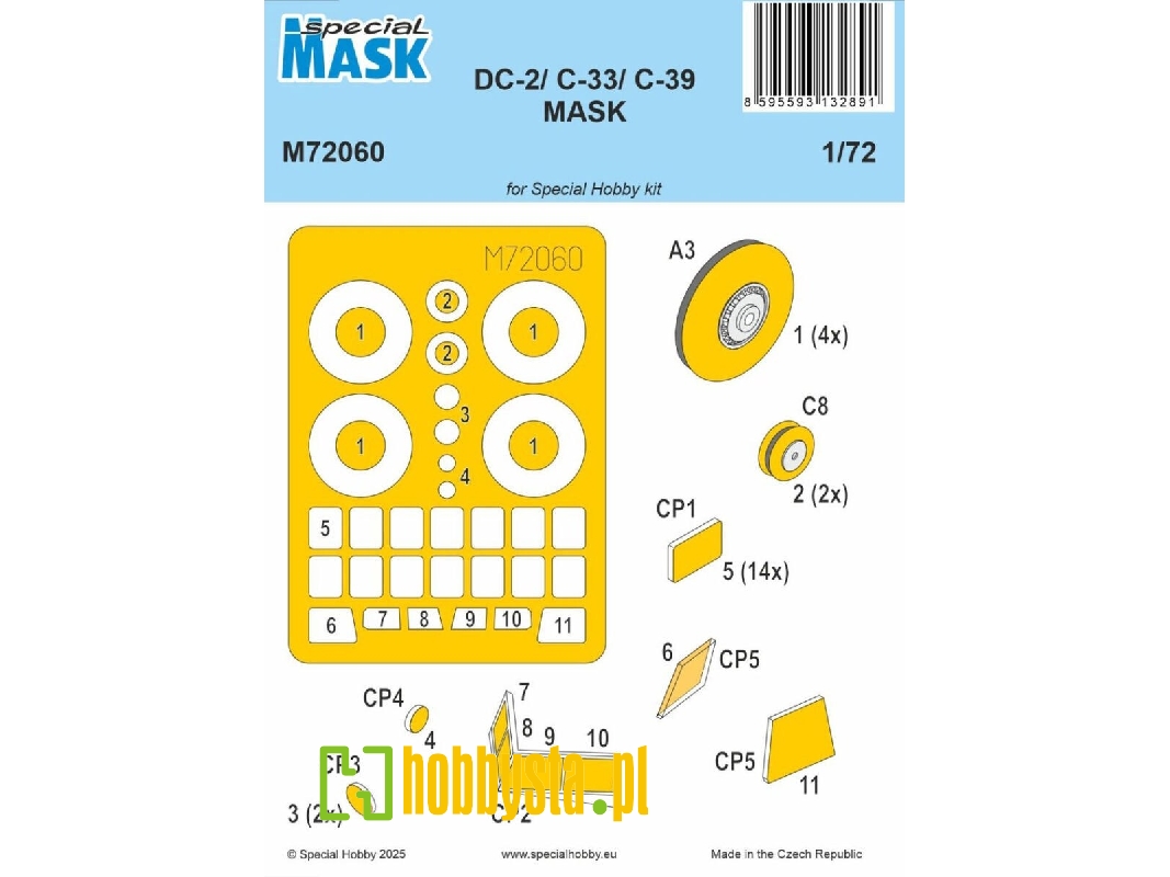 Dc-2/C-33/C-39 Mask (For Special Hobby) - image 1