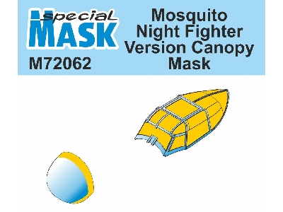 Mosquito Night Fighter Version Canopy Mask - image 1