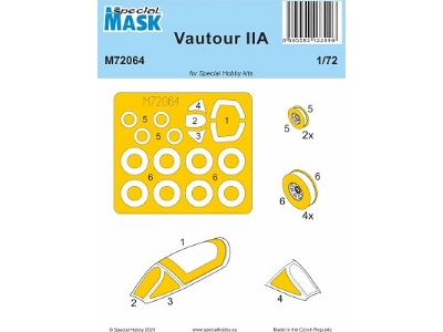 Sud Aviation Vautour Ii A - Mask Set (For Special Hobby Kits) - image 1