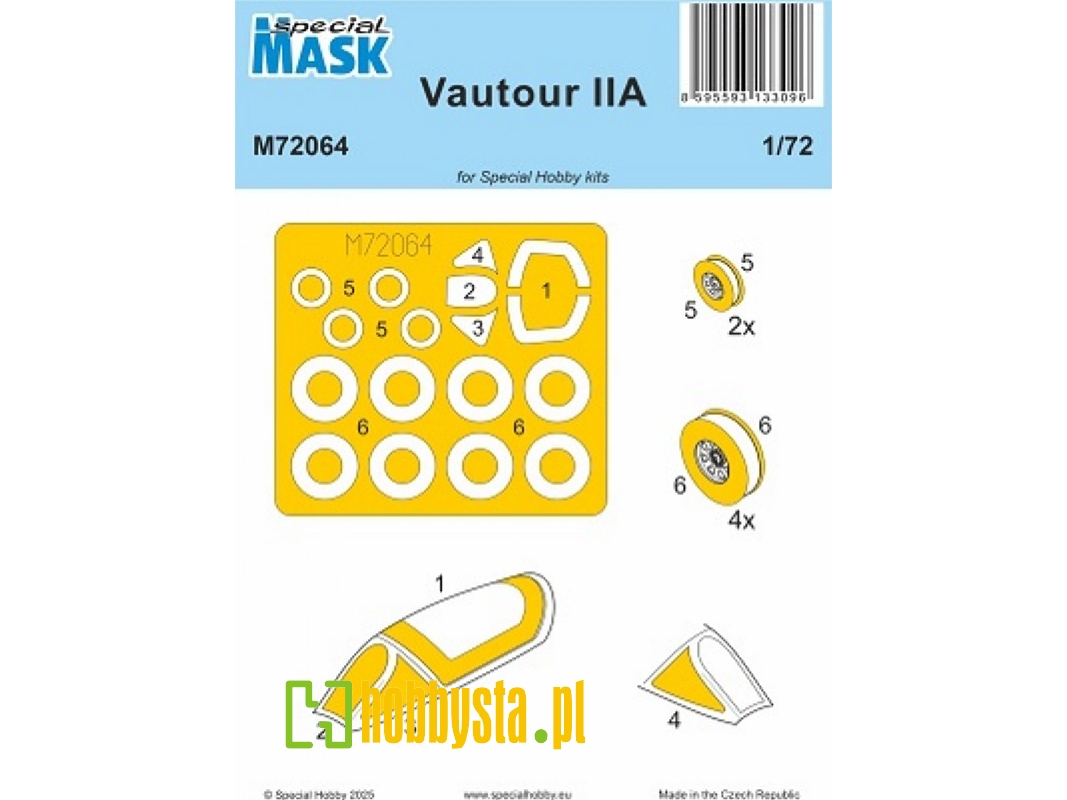 Sud Aviation Vautour Ii A - Mask Set (For Special Hobby Kits) - image 1