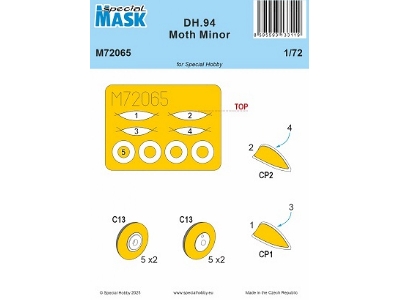 De Havilland Dh-94 Moth Minor - Paint Mask Set (For Special Hobby Kits) - image 1