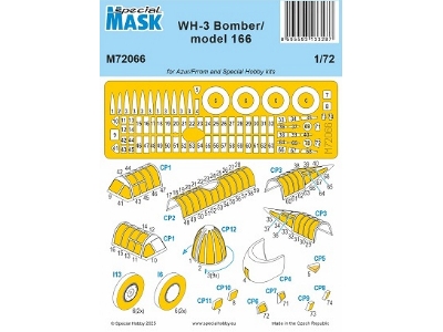 Martin B-10 (Wh-3 / Model 166) - Mask Set (For Azur And Special Hobby Kits) - image 1