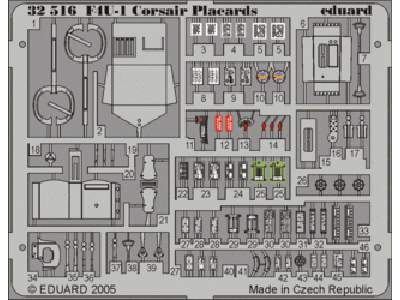 F4U-1 placards 1/32 - image 1