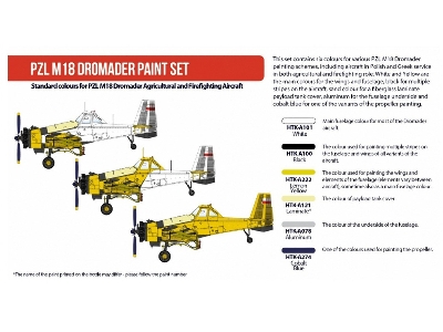 Htk-as122 Pzl M18 Dromader Paint Set - image 2