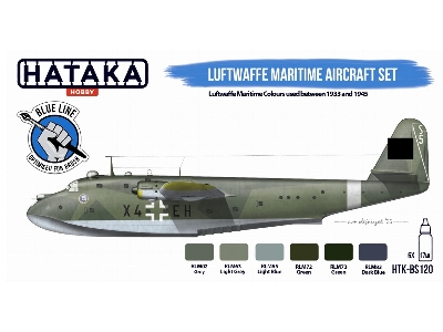 Htk-bs120 Luftwaffe Maritime Aircraft (1933-1945) Paint Set - image 2