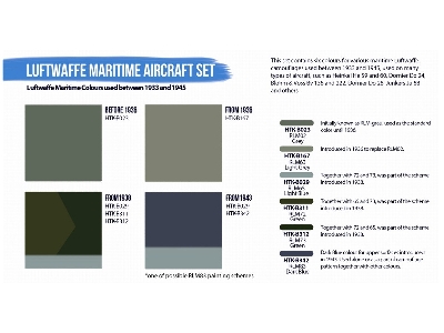 Htk-bs120 Luftwaffe Maritime Aircraft (1933-1945) Paint Set - image 3