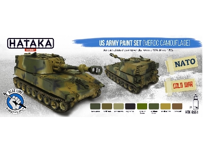 Htk-bs51 Us Army Paint Set (Merdc Camouflage) - image 2