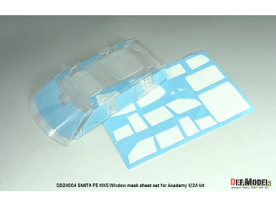 Hyundai Santa Fe Mx5 - Windows Mask Sheet / Logo Metal Sticker Set (For Academy Kits) - image 5