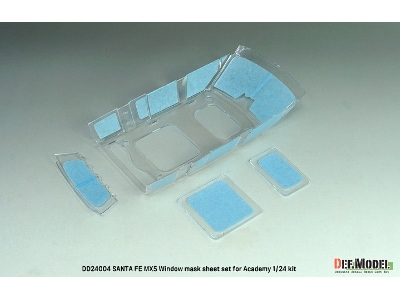 Hyundai Santa Fe Mx5 - Windows Mask Sheet / Logo Metal Sticker Set (For Academy Kits) - image 6