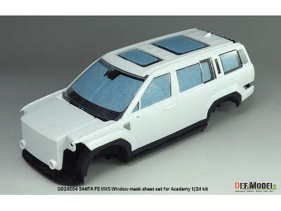 Hyundai Santa Fe Mx5 - Windows Mask Sheet / Logo Metal Sticker Set (For Academy Kits) - image 9