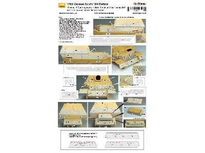 German Wwii Elefant - Zimmerit Coating Decal Set (For Tamiya Kits) - image 3