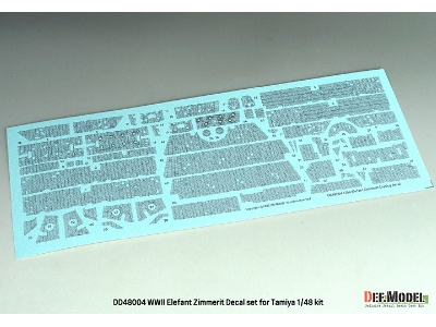 German Wwii Elefant - Zimmerit Coating Decal Set (For Tamiya Kits) - image 4