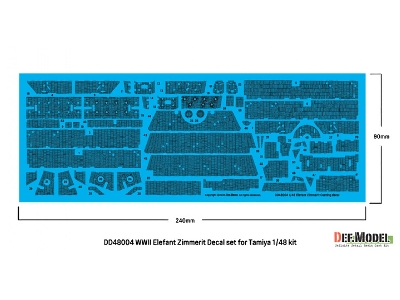 German Wwii Elefant - Zimmerit Coating Decal Set (For Tamiya Kits) - image 6