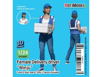 Modern Female Delivery Driver (1 Figure) - image 1